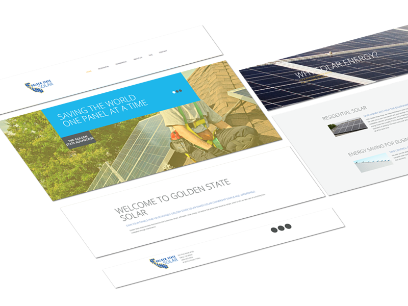 Golden State Solar Website Design